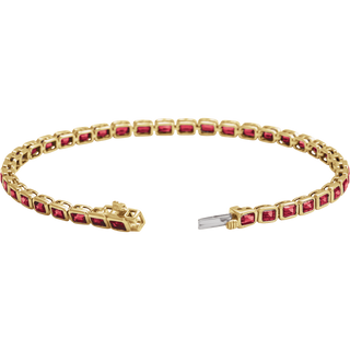 Rouge Émeraude Ruby Line Bracelet