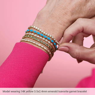 Rouge Émeraude Ruby Line Bracelet