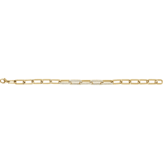 Liens de Lumière 1 1/2 CTW Lab-Grown Diamond Paperclip Bracelet