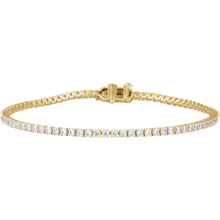 Éclat Continu 14K Gold Lab-Grown Lightweight Diamond Tennis Bracelet – 2, 5 or 10 CTW