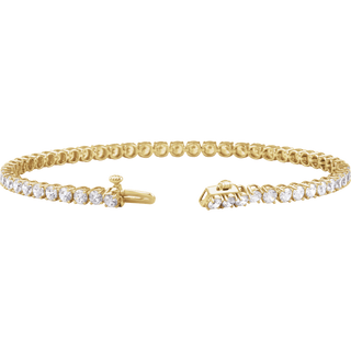 Éclat Continu 14K Gold Lab-Grown Lightweight Diamond Tennis Bracelet – 2, 5 or 10 CTW