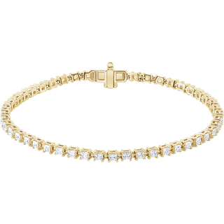 Ligne Éclat Carré Bracelet 2.5 CTW 14K White/Yellow Gold