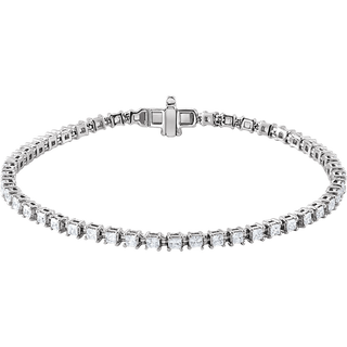Ligne Éclat Carré Bracelet 2.5 CTW 14K White/Yellow Gold