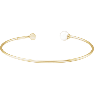 Capucine 14K Gold Pearl & Natural Diamond Cuff Bracelet