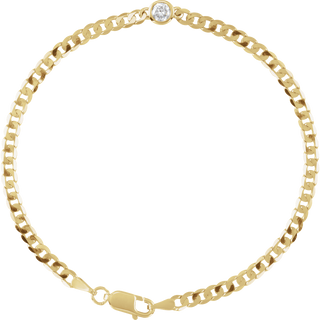 Noéline Pavé 14K Yellow Gold Natural Diamond Link Bracelet