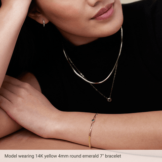 Noéline Pavé 14K Yellow Gold Natural Diamond Link Bracelet