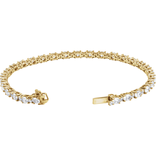 Victoire 14K White Gold 5 1/2 CTW Oval Lab-Grown Diamond Bracelet