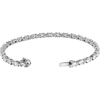 Victoire 14K White Gold 5 1/2 CTW Oval Lab-Grown Diamond Bracelet