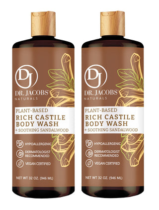 Sandalwood Pure Castile Body Wash