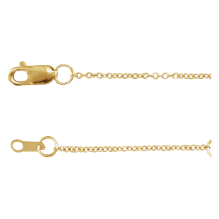 The Essential 14K Solid Gold Cable Chain Necklace