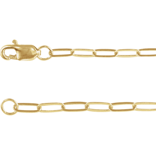 Maillon Serein paperclip chain worn layered