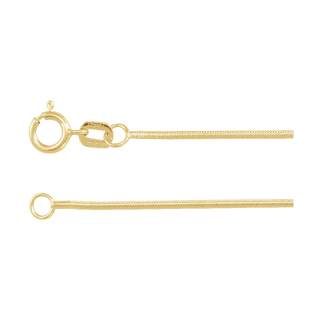 Fil de Soie 1 mm gold snake chain