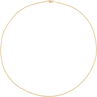 Oréane rope chain, twisted link detail