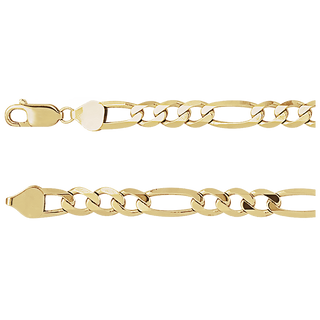Maëlle 14K Solid Gold Figaro Chain