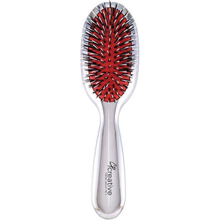 Classic Signature Silver Paddle Boar Bristle Hair Brush