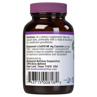BlueBonnet CoQ-10 Vegetarian Softgels, 30 mg, 60 Count