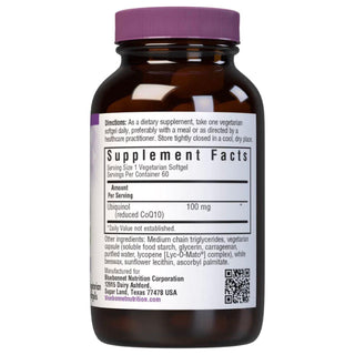 Bluebonnets CellularActive CoQ10 Ubiquinol 60 Vegetarian Softgels
