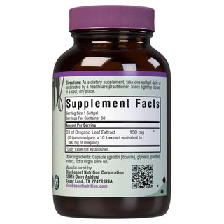 Bluebonnets Oil of Oregano Leaf Extract, 60 Softgels