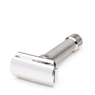 Rex Supply Co. Ambassador DeLuxe Rhodium Adjustable Stainless Steel DE Razor RSC-101R