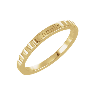 14K Gold Engravable Signet Ring – Personalized Signet Ring