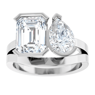 Élodie Platinum Two-Stone Engagement Ring