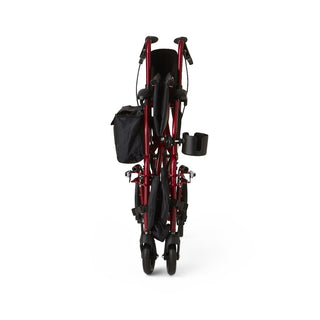 Medline Combination Rollator and Transport Chair, Desk-Length Arms, Swing Away Footrests