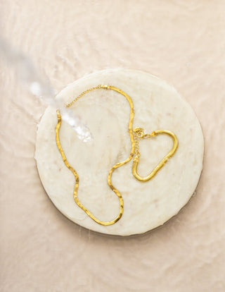 Liquid Gold Herringbone Chain Bracelet