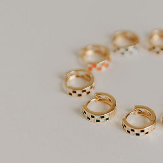 Green & White Checkered Hoops