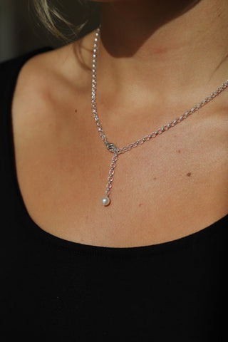 DX - SILVER ROLO CHAIN NECKLACE