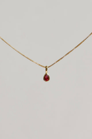 TEARDROP BEZEL BIRTHSTONE CHARM