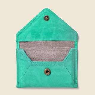 Mini Envelope Wallet With RFID protection - Mint