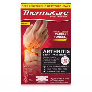 Thermacare Arthritis Pain Relief HeatWraps Hand & Wrist 12 Hour-2ct