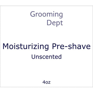 Grooming Dept Unscented + Coolant Moisturizing Pre-Shave 4 Oz