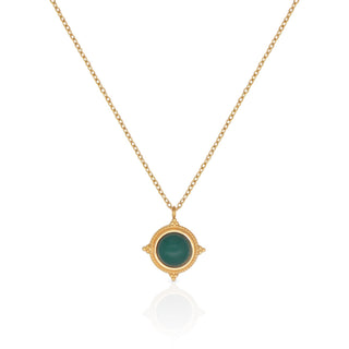 GREEN CAT EYE NECKLACE