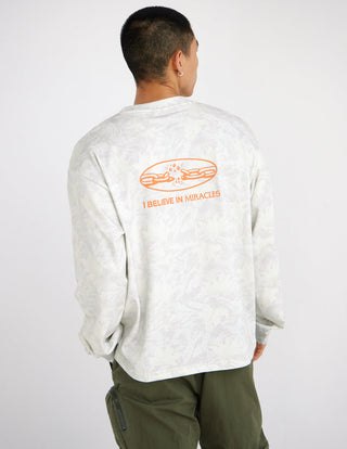 I Believe in Miracles Camo LS Heavyweight Tee