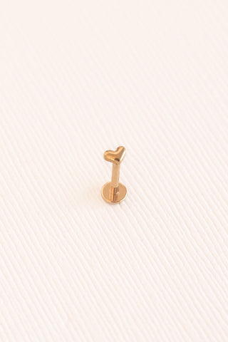Tiny Heart Flat Back Stud