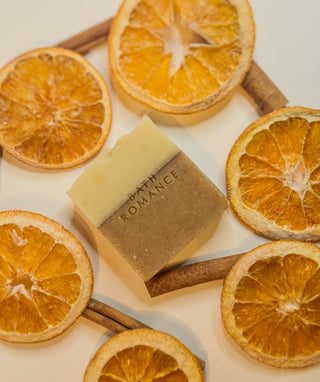 orange cinnamon soap bar