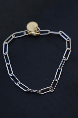 DX - CECILIA CHAIN BRACELET- ANTIQUE SILVER