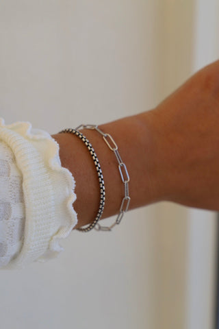 DX - CECILIA CHAIN BRACELET- ANTIQUE SILVER