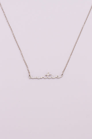 "Auntie" Necklace