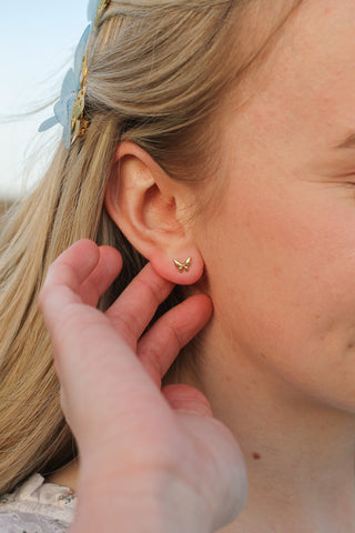Tiny Butterfly Stud