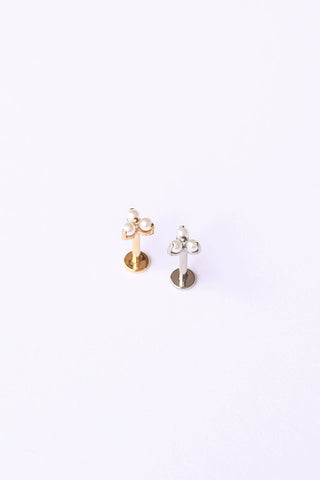 Pearl Trio Flat Back Stud
