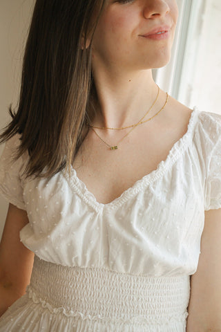 CZ Birthstone Necklace