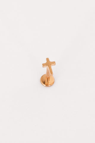 Cross Flat Back Stud