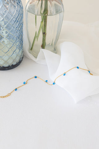 Madison Anklet in Blue