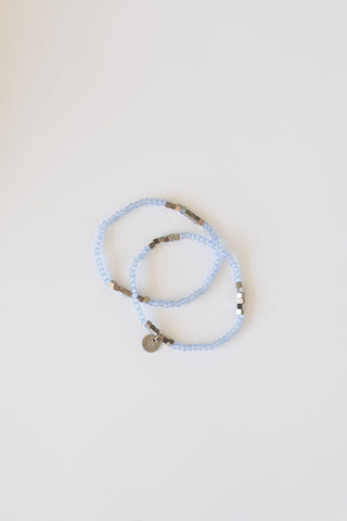 Clara Stretch Bracelet Set in Blue
