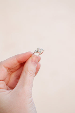 Serena Opal Ring in Silver