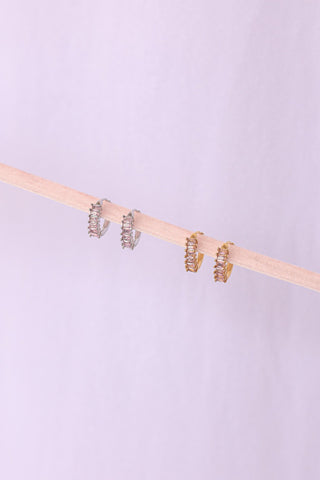 Diamond Hoop in Ballet Pink