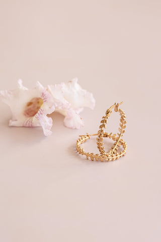 Ivy hoop earrings