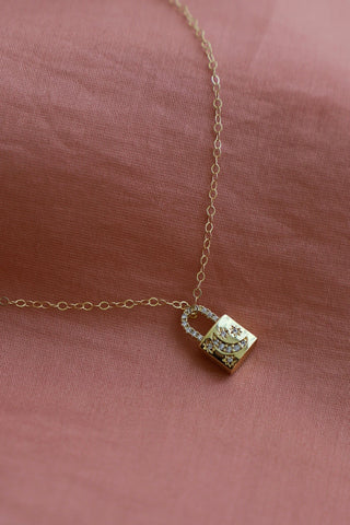 DX CELESTIAL LOCK CHARM NECKLACE